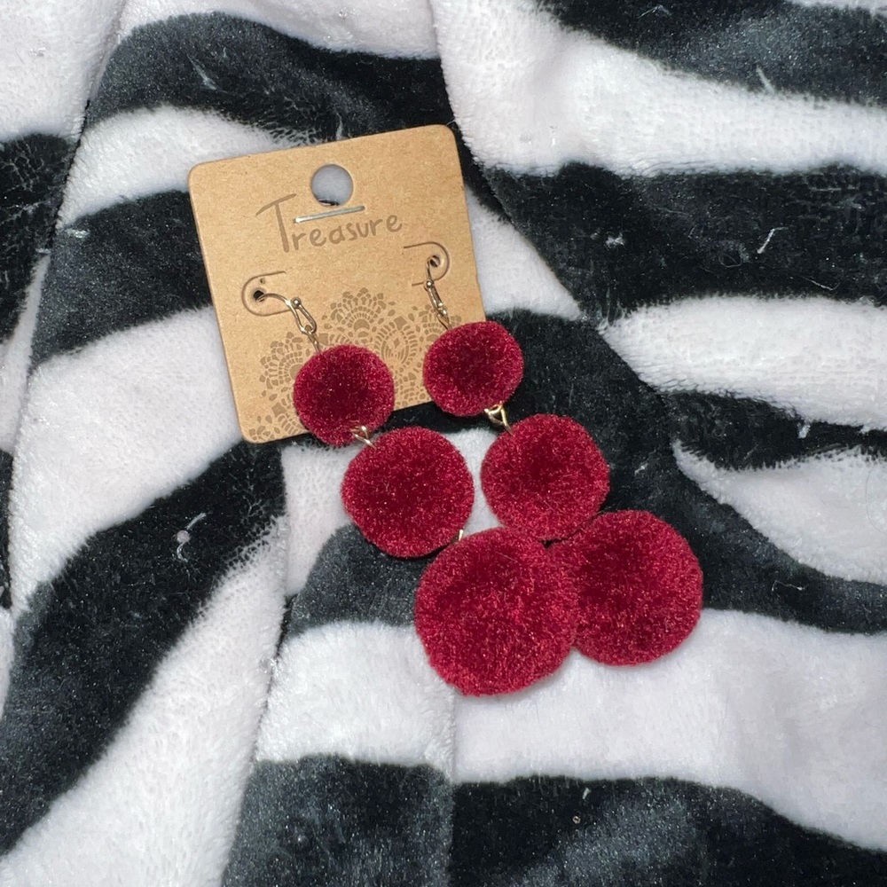 Red earrings
